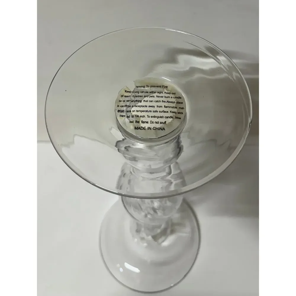Elegant Glass Candleholder for Home Decor KK510